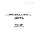 Bergey s manual of systematic bacteriology (second edition 2004)