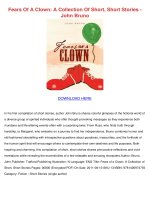 Fears of a clown a collection of short short stories john bruno