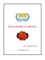 đề tài tìm hiểu về firewall