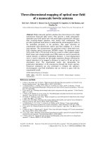 three dimensional mapping of optical near field of a nanoscale bowtie antenna