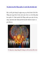 Từ pháo hoa đà nẵng ngẫm về cách tiếp thị hình ảnh