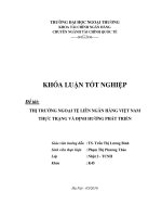 Khóa luận tốt nghiệp thị trường ngoại tệ liên ngân hàng việt nam và định hướng phát triển