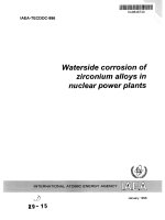Waterside Corrosion Of Zirconium Alloys In Nuclear Power Plants