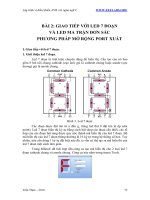 Dạy lập trình AVR cơ bản nhất-  Chương 4 - Bài 2
