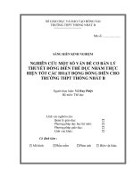 Nghiên cứu một số vấn đề cơ bản lý thuyết Đồng diễn Thể dục nhằm thực hiện tốt các hoạt động Đồng diễn cho trường THPT Thống Nhất B