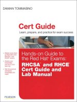 hands-on guide to the red hat exams elektronisk ressurs rhsca [i.e. rhcsa] and rhce cert guide and lab manual