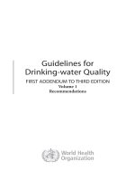 guidelines for drinking - water quality