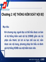 chương 2 hệ thống kiểm soát nội bộ