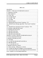 TIỂU LUẬN MÔN HỌC THIẾT KẾ BỘ LỌC & MÃ HÓA BĂNG CON BIẾN ĐỔI WAVELET MỘT CHIỀU VÀ ỨNG DỤNG