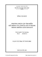 Phương pháp lặp tìm điểm bất động của ánh xạ giả co mạnh trong không gian Banach
