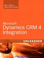 microsoft dynamics crm 4 integration unleashed