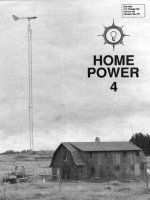 home power magazine  -  issue 004  -  1988 - 04 - 05