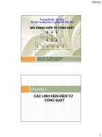 Chương 1 cơ bản về điện tử công suất