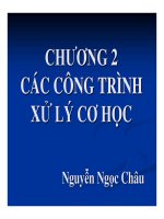 chương 2 các công trình xử lý cơ học