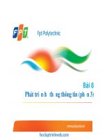 bài 8 phát triển hệ thống thông tin (phần 3)