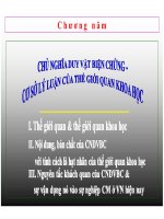 bài giảng lịch sử triết học - chương 5 chủ nghĩa duy vật biện chứng cơ sở lý luận của thế giới quan khoa học