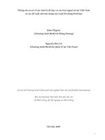 thông tin cơ sở về các loài bị đe dọa và các loài ngoại lai tại việt nam và các đề xuất cho nội dung của luật đa dạng sinh học