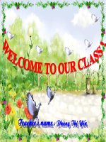 Giáo án bồi dưỡng unit 6 lesson 1 tiếng anh lớp 8 bồi dưỡng