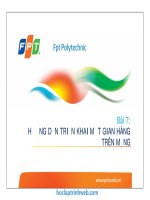 bài 7 hướng dẫn triển khai một gian hàng trên mạng