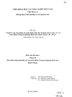 Nghiên cứu xây dựng giải pháp tổng thể sử dụng hợp lý các dải cát ven biển miền trung từ quảng bình đến bình thuận   đặc điểm tổng quan đất cát ven biển miền trung từ quảng bình đến bình thuận