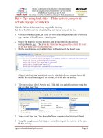 Tạo màng hình chào trong android