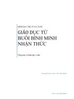 Giáo dục từ buổi bình minh nhận thức
