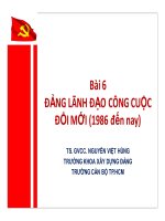đảng lãnh đạo công cuộc đổi mới