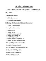 Đề tài an toàn vận tải