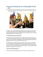 giải quyết tình huống khó xử với đồng nghiệp như thế nào