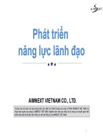 phát triển năng lực lãnh đạo