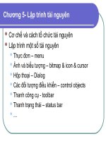 Chương 5 Lập trình tài nguyên