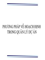 Phương pháp hoạch định trong quản lý dự án