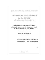 Hoàn thiện công nghệ sản xuất các thiết bị điện, tự động cho tàu thủy sử dụng công nghệ khả trình