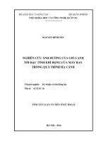 nghiên cứu ảnh hưởng của gió cạnh tới đặc tính khí động của máy bay trong quá trình hạ cánh ( tóm tắt)