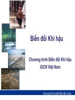 chương trình biến đổi khí hậu iucn việt nam