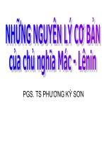 Những nguyên lý cơ bản của chủ nghĩa Mác -Lênin