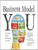 business model you a one-page method for reinventing your career