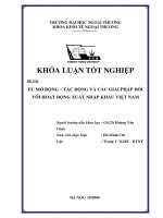 khóa luận tốt nghiệp eu mở rộng – tác động và các giải pháp đối với hoạt động xuất nhập khẩu việt nam