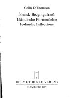 icelandic inflections