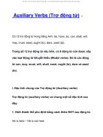 Tài liệu về auxiliary verbs