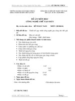 thiết kế quy trình công nghệ gia công chi tiết giá đỡ