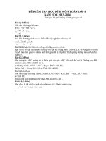 De thi  dap an ki II toan 8