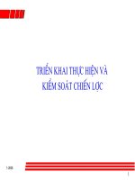 triển khai chiến lược và thục hiện chiến lược