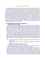 QUẢN TRỊ học HIỆN đại