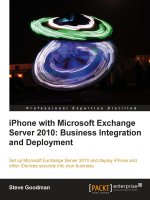 iphone with microsoft exchange server 2010 [electronic resource] business integration and deployment