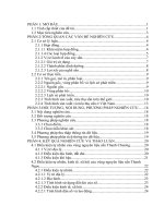 nghiên cứu mối quan hệ hợp đồng trong hoạt động sản xuất sắn ở vùng nguyên liệu của nhà máy chế biến tinh bột sắn thanh chương