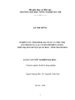 nghiên cứu tình hình sản xuất và tiêu thụ sản phẩm của cạc cơ sở chế biến luồng trên địa bàn huyện quan hoá - tỉnh thanh hoá