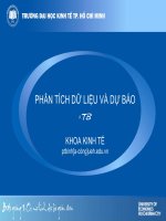 Bài giảng   phân tích dữ liệu và dự báo