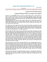 QUẢN LÝ CHẤT LƯỢNG CÔNG TRÌNH XÂY DỰNG