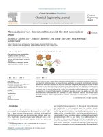photocatalysis of two-dimensional honeycomb-like zno nanowalls on